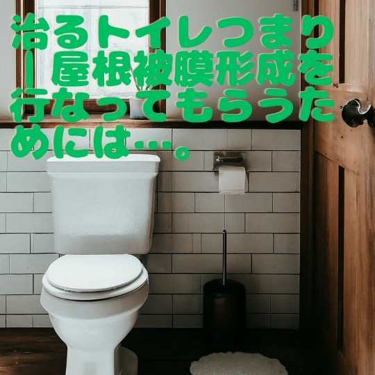 治るトイレつまり